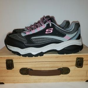 Skechers Womens Biscoe Steel Toe Shoes 